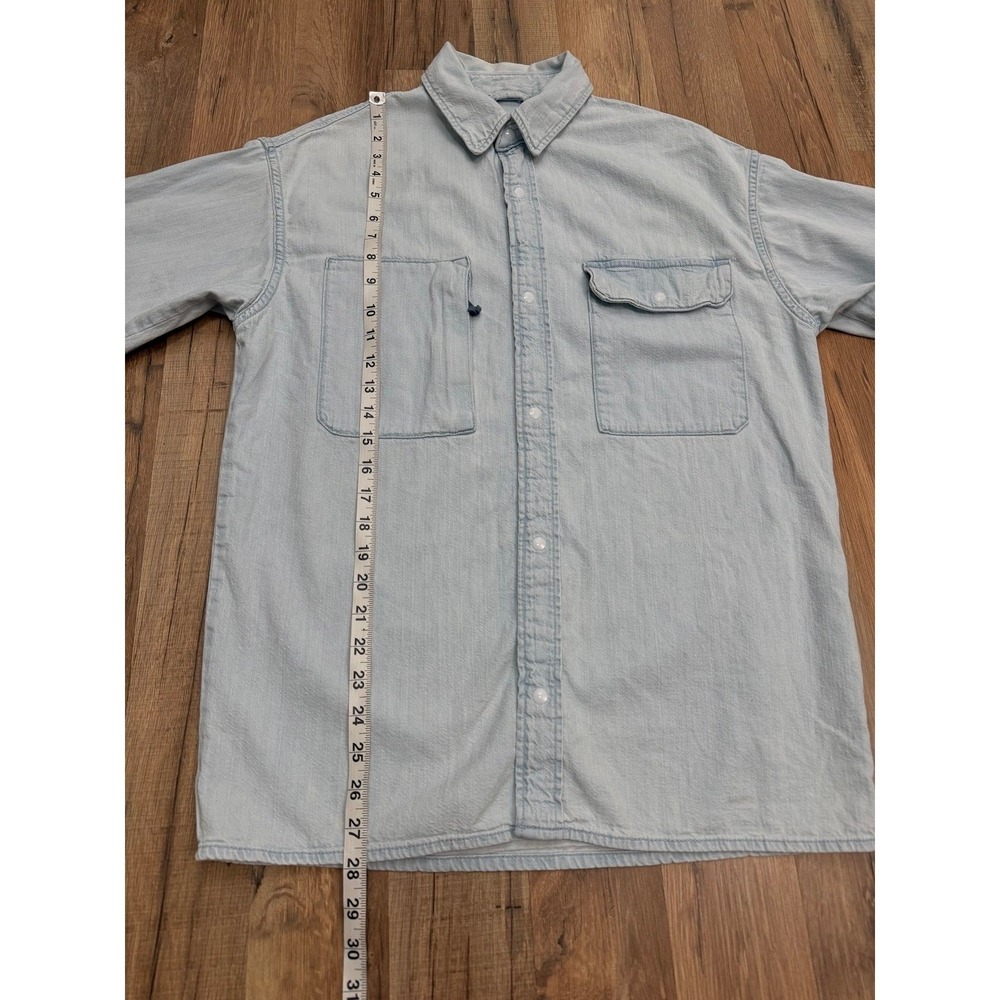 Levi's Made & Crafted Chambray Button Shirt Light… - image 7
